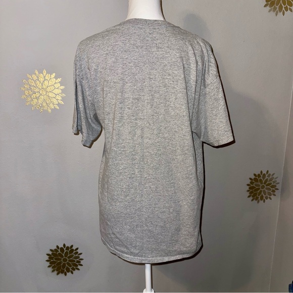 Late Show David Letterman T-Shirt s/s Y2K 2000 Vintage Gray Yellow Men L Unisex - Picture 2 of 6